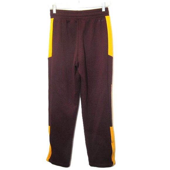 Adidas ASU Sun Devils Sweatpants Maroon Gold Yellow Mens S Arizona State NCAA - Picture 7 of 11